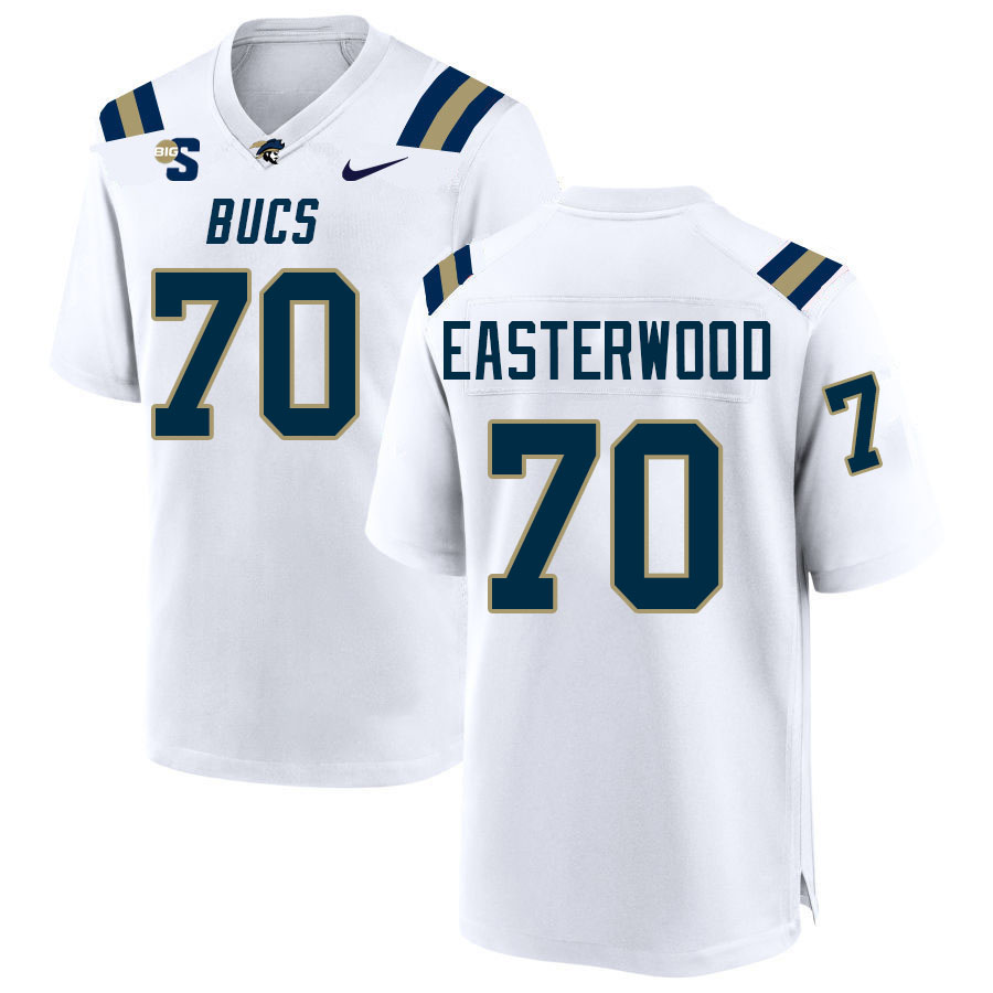 Men-Youth #70 Jayden Easterwood Charleston Southern Buccaneers College Football Jerseys Stitched Sal